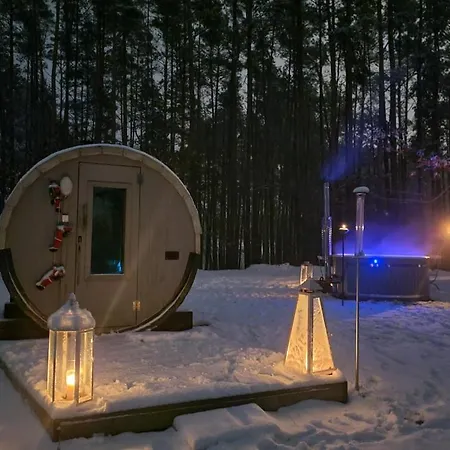 Agro Breza Dom Z Kominkiem 80 Metrow Od Jeziora - Sauna, Balia Ogrodowa Villa