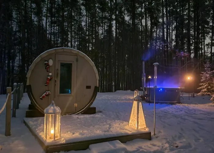 Agro Breza Dom Z Kominkiem 80 Metrow Od Jeziora - Sauna, Balia Ogrodowa Vila