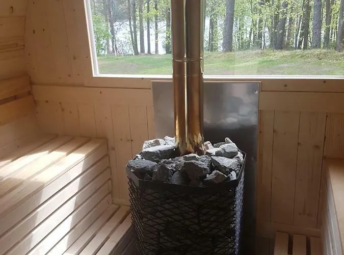 Agro Breza Dom Z Kominkiem 80 Metrow Od Jeziora - Sauna, Balia Ogrodowa Lipusz